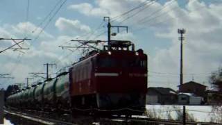 ED75-1034牽引9075列車　東北本線