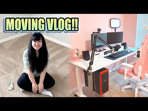 Getting my PINK ROOM! - Moving Vlog