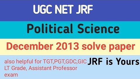 Usha Study Point UGC NET JRF Political Science 2013 Solved Paper #ushastudypoint #ugc_net_jrf