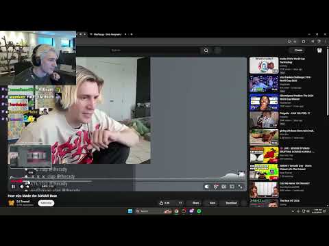 xQc Reacts to DJ Toenail masterpiece beat creation