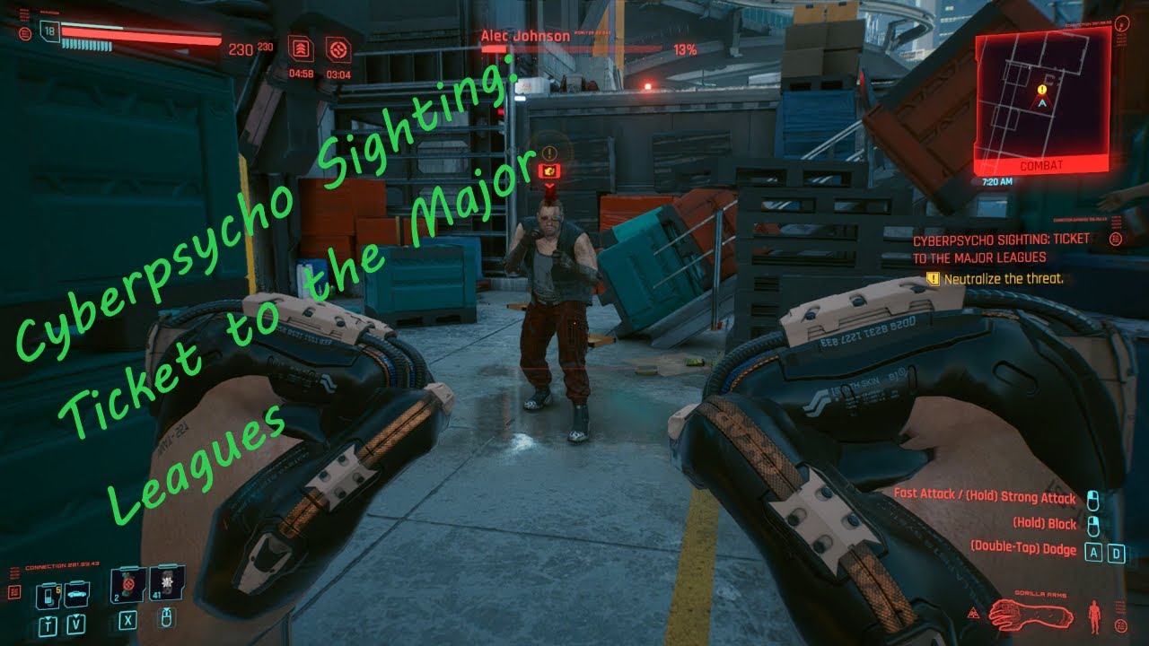 Cyberpsycho Sighting: Ticket to the Major Leagues - Cyberpunk 2077