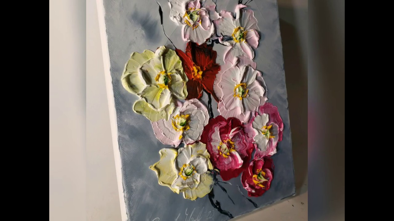 Painting Easy Impasto flowers