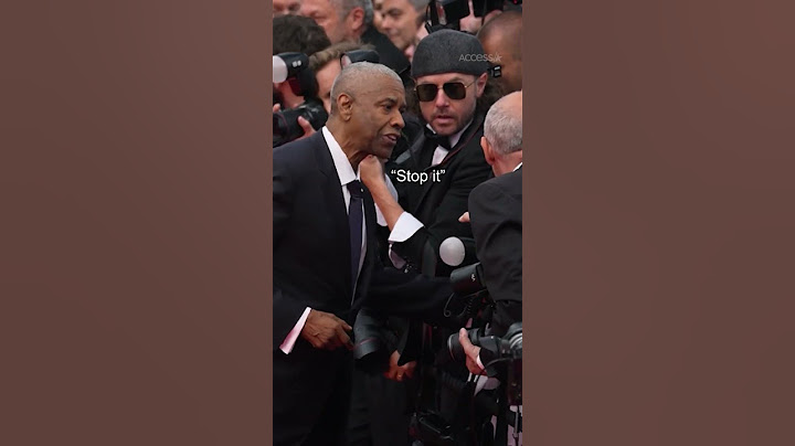 Denzel Washington Gets Grabbed At Cannes