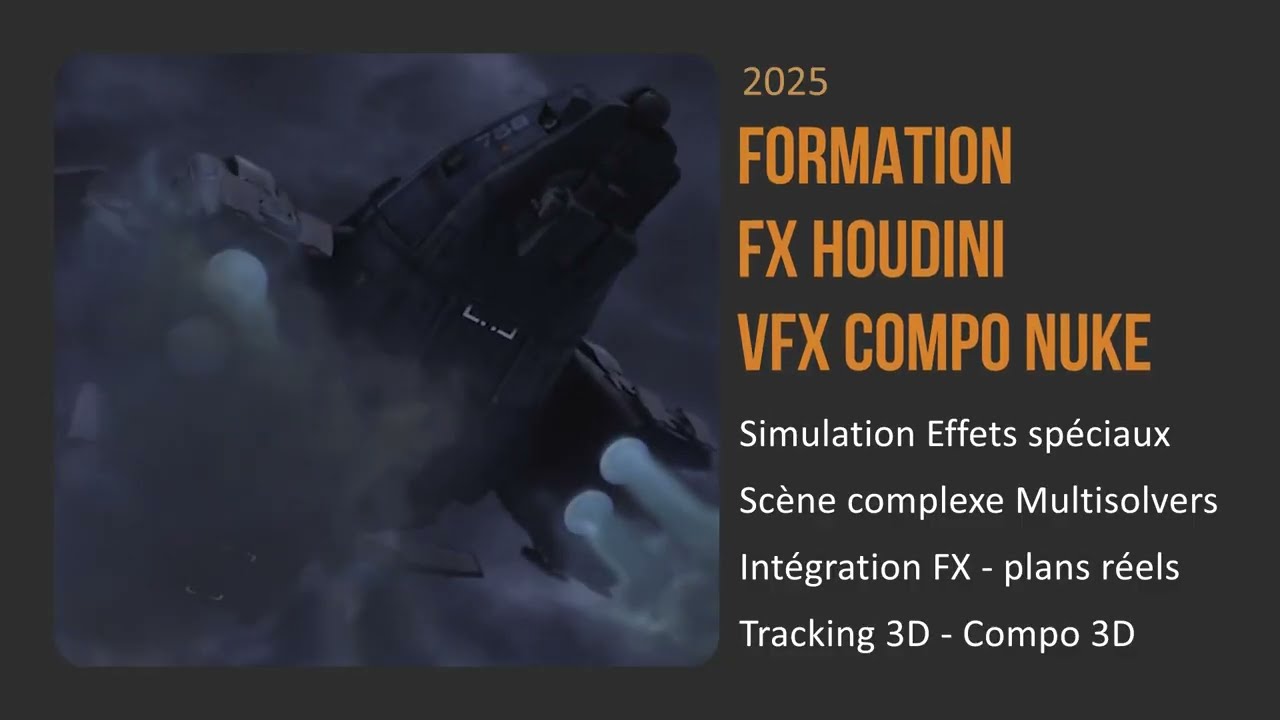 e tribArt Formation FX Houdini effets spéciaux VFX Compositing trucage Nuke