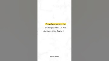 Stay Calm, Think Clear | Make Decisions with Peace #Shorts