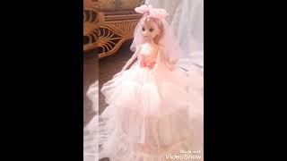 عمل فستان الدمية بطريقة  سهلة  Make a doll dress easily  Handmad craft