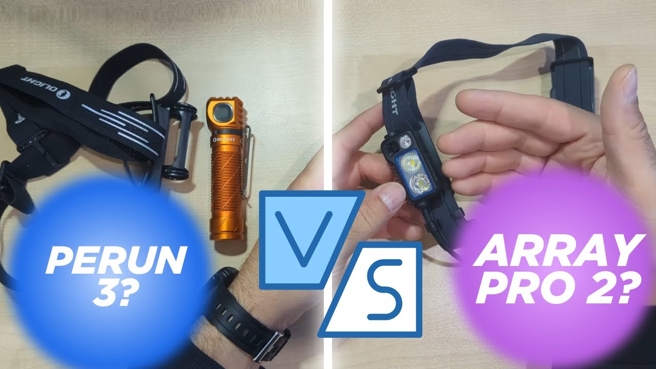 Olight Perun 3 vs Array Pro 2 - Practical comparison