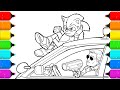 Sonic The Hedgehog Drawing and Coloring