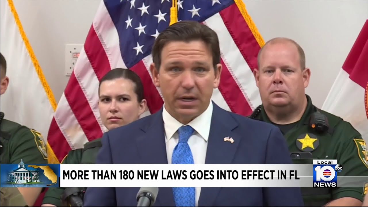 New laws go into effect across the state of Florida - YouTube