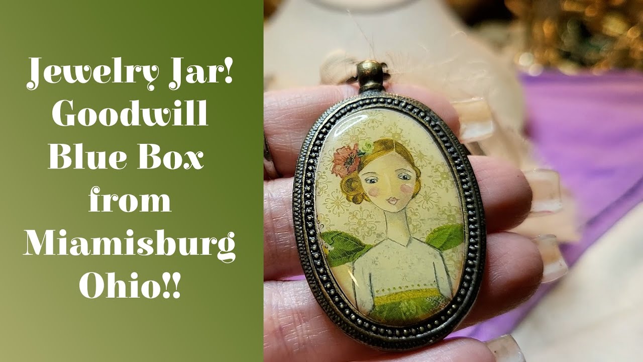 Jewelry Jar! Goodwill Blue Box from Miamisburg Ohio!! YouTube