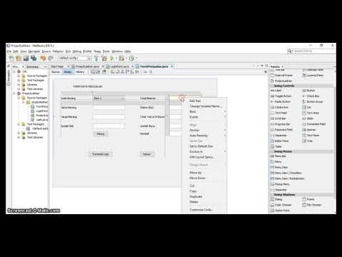 UTS Penjualan Pemrograman 2 Java Netbeans - YouTube