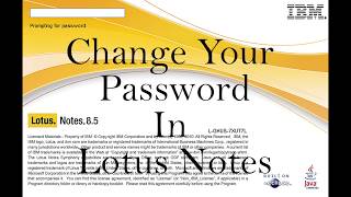LOTUS   How to Change Your Password   2018