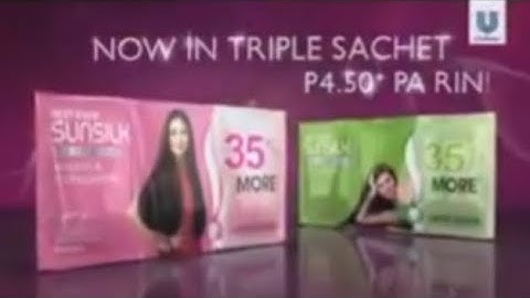 Best Ever Sunsilk Co-Creations Triple Sachet with Sarah Geronimo Philippines TVC (2011)