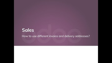 How to use different invoice and delivery addresses?