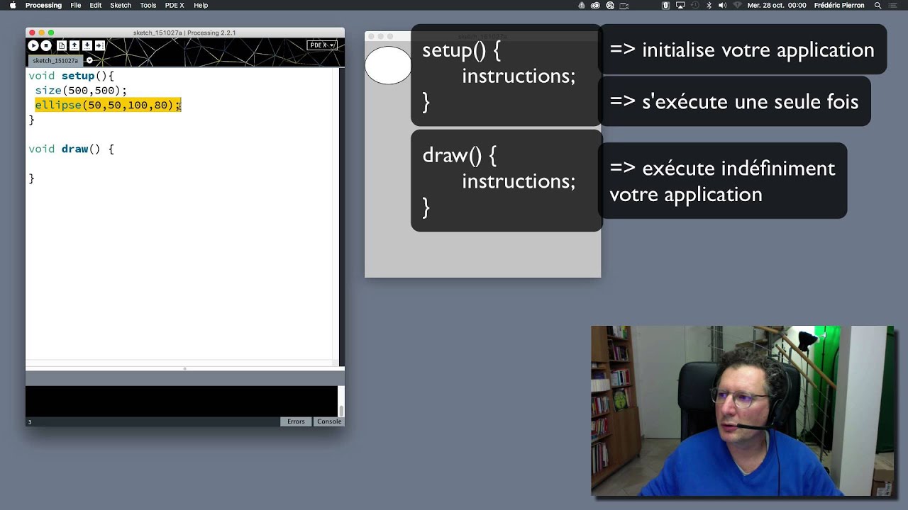 009 setup et draw en Processing - YouTube