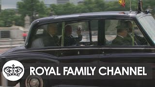 Cheering Crowds Welcome King Back to Buckingham Palace