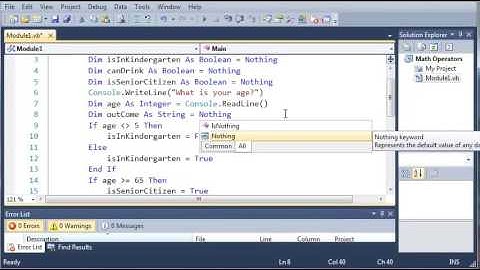 Visual Basic Tutorial   16   Conditional Operators   YouTube