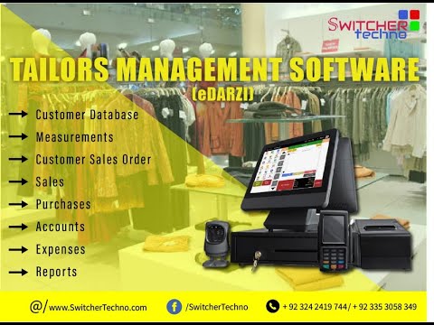 Tailor Management Software (Billing and Measurement Solution) Darzi Tailor Shop Software - Pakistan