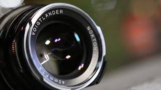 🧐Using Voigtlander 40mm 1.4 Photo Lens for VIDEO 🎥 - 2 BIG ISSUES (+ Daytime / Nighttime Footage)