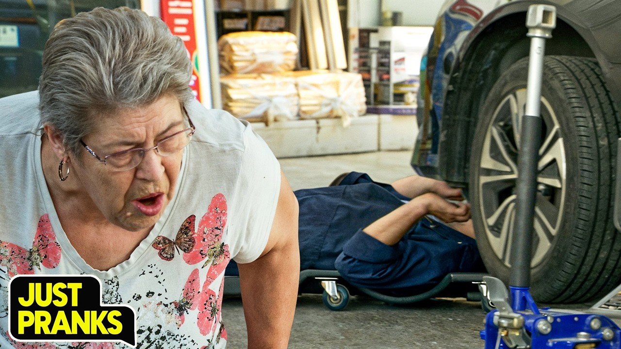 A Stranger Just Crawled Under Their Car! 😳🚗😂 | Just Pranks