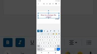 How to change the colour of the font in slides| A's World