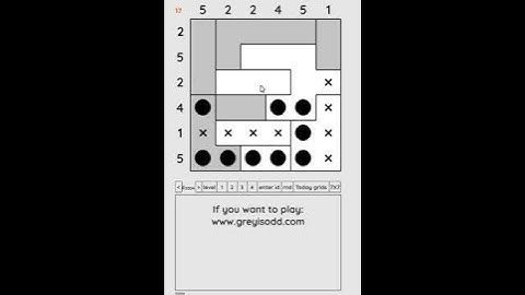 Grey is Odd - Today grids. Solution level 3 6X6 dated 07-22-2024 #logicpuzzles #logicgames  #games