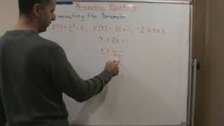 Calc2   Parametric Equations   Eliminating the Parameter
