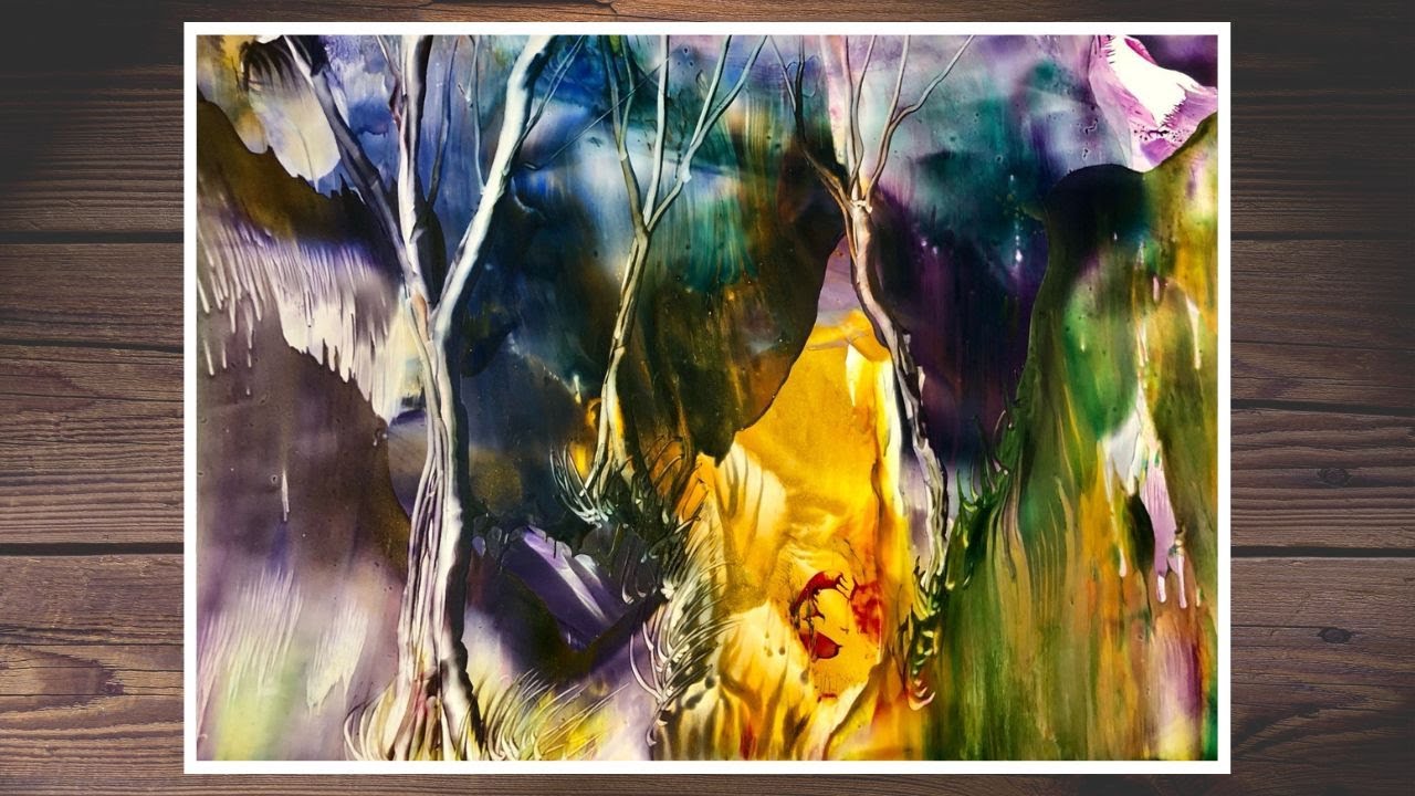 How To EASILY Paint Abstract Landscape In Minutes With No Plan/ Step By