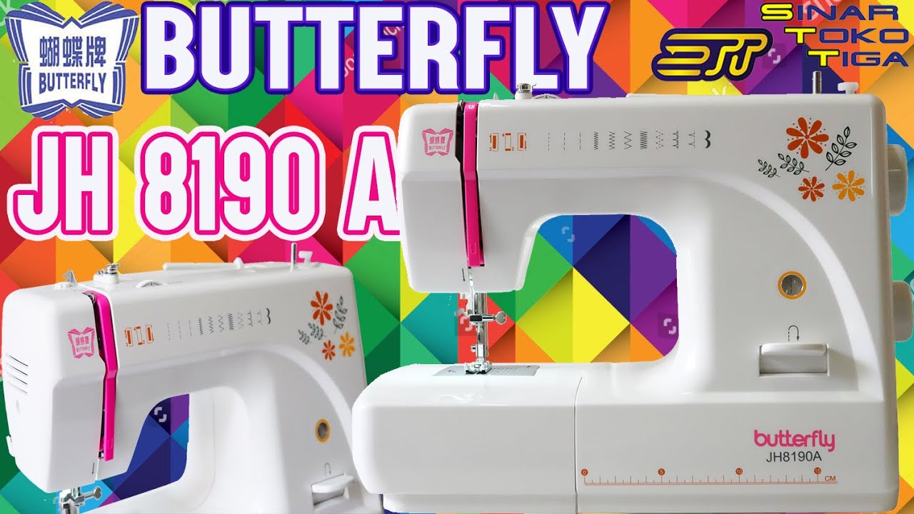 murah tapi berkelas :) BUTTERFLY JH 8190 A / 8190 S MESIN JAHIT PORTABLE | SINAR TOKO TIGA