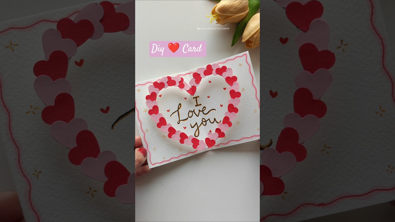 Stunning Pop Up Heart 💓Card for your Valentine!
