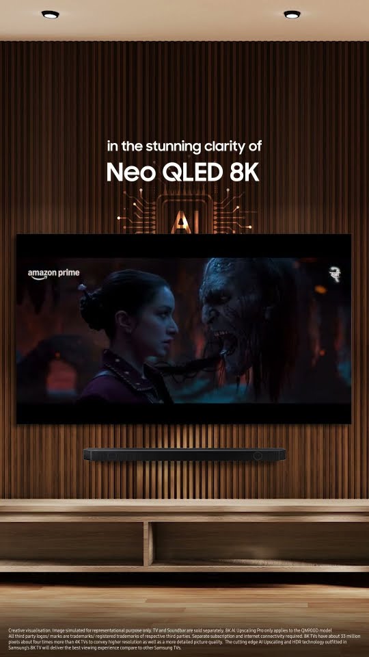 Stree 2 on Prime Video with Neo QLED 8K: Upscale horror-comedy with more wow.