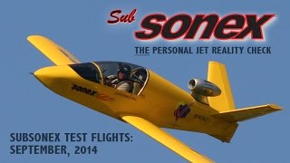 SubSonex September 2014 Test Flights