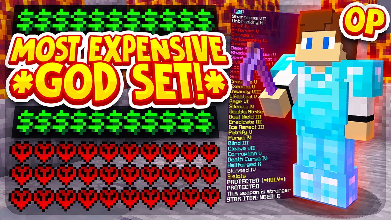 THE MOST EXPENSIVE GOD SET IN FACTIONS HISTORY Minecraft Factions THE MOST EXPENSIVE GOD SET IN FACTIONS HISTORY Minecraft Factions