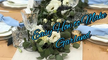 How to Make an Easy Greenery Garland