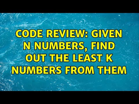 Code Review: Given