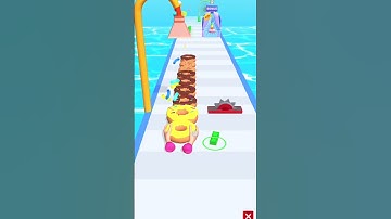 Bakery Stack Run Factory Donuts 🍩🧁🥧 X -- level 30 #shorts