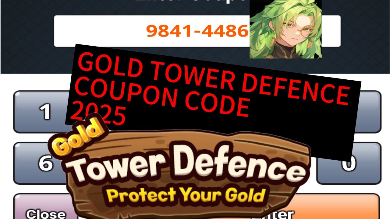 Gold tower defence coupon code 2025 - YouTube