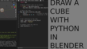 How to create a cube using chatgpt and python in blender