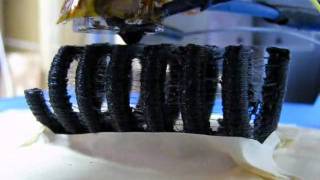Celebrity Printing a Compression Spring on a RepRap / RepStrap 3D Printer Profile