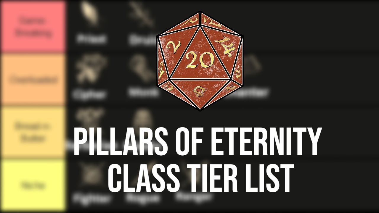 Pillars of Eternity Class Tier List