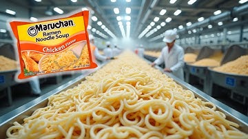 FACTORY SECRETS Revealed! How Ramen Noodles are made in a FACTORY!