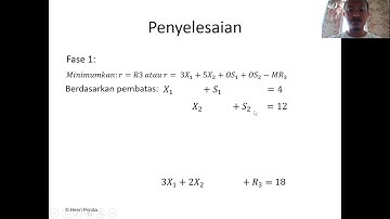 Linier Programming Teknik Simpleks Dua Fase