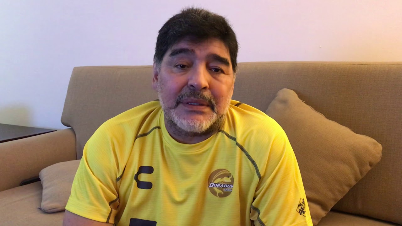 Diego Armando Maradona | Mensaje a Sinaloa - YouTube