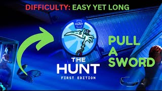 How To Get Pull A sword Badge ( ROBLOX THE HUNT )