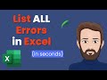 [TIP] List All Errors in Excel (in seconds)