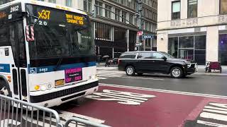MTA New York City Bus: 2011 Prevost Car x3-45 #2462 On The X37 @ 5th Avenue & East 41st Street