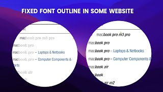 How to fix google chrome font outline | AfterBoost Channel