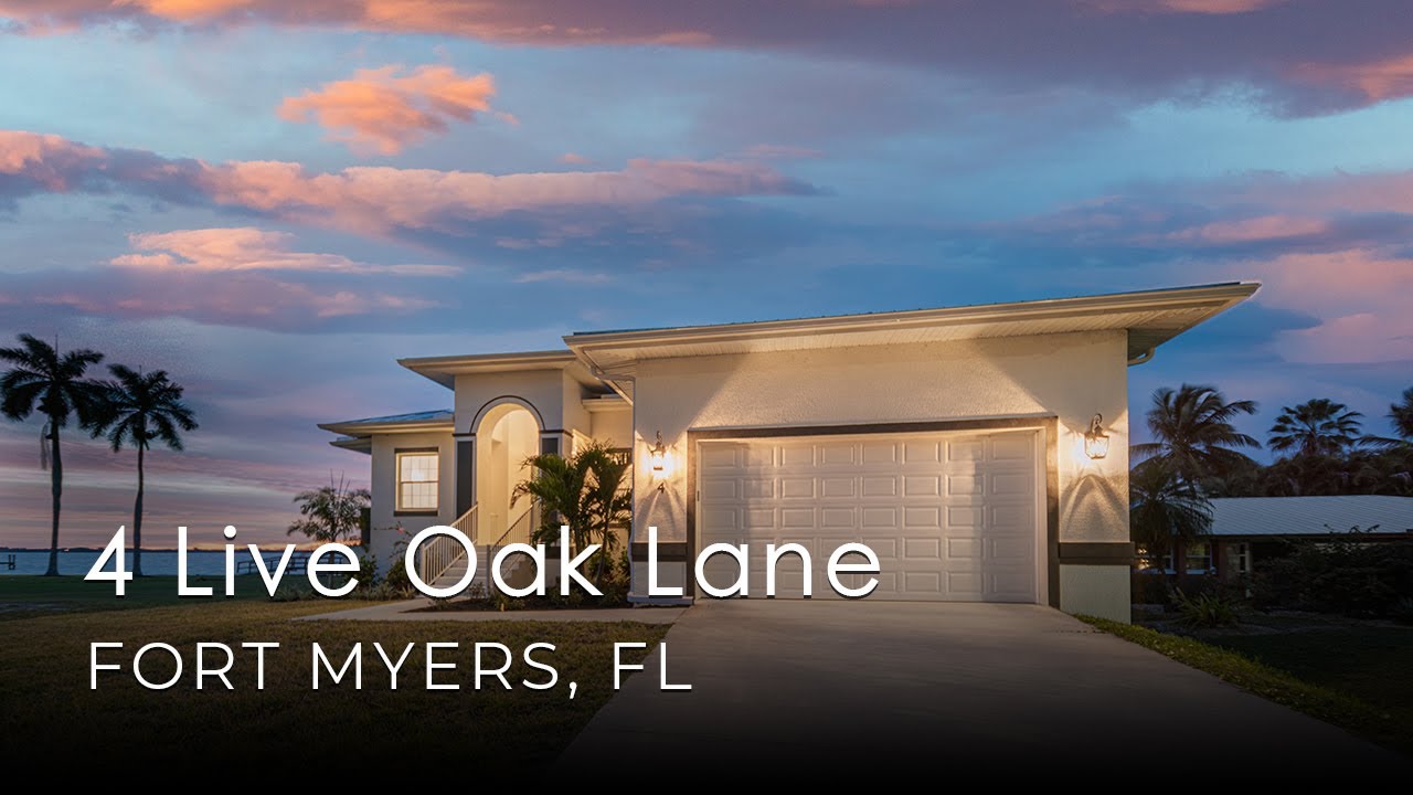 4 Live Oak Lane, Fort Myers, FL Waterfront House For Sale YouTube