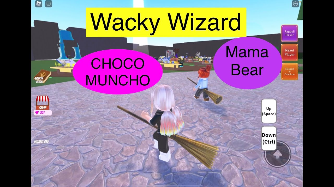 Roblox Wacky Wizard with Mama Bear 🐻- ZEUS BEARD TELEPORT POTIONS 🧪 #