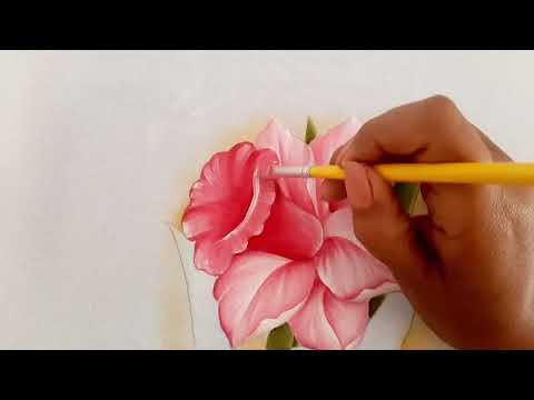 Como Pintar Flores / Narcisos Rosas